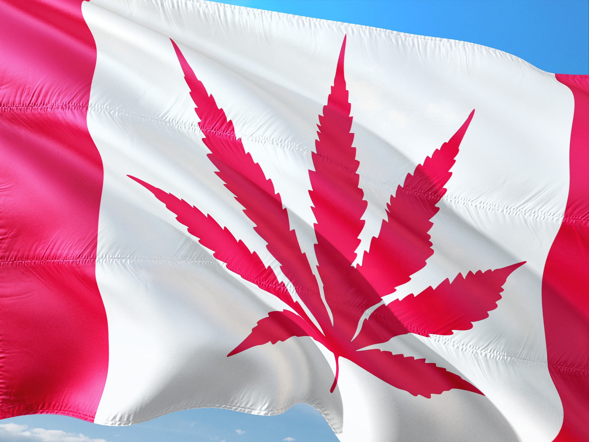 Canada cannabis flag